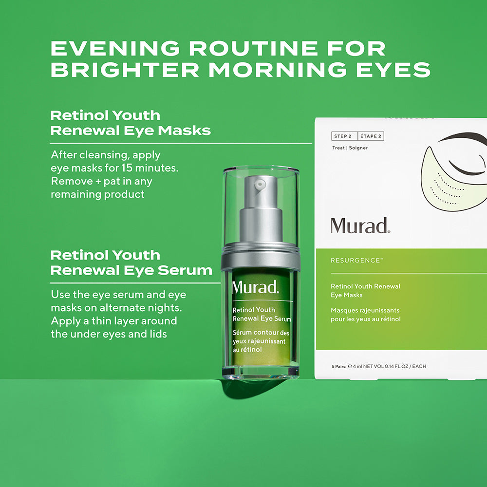Masques pour les yeux régénérateurs de jeunesse Dr. Zion x Murad au rétinol
