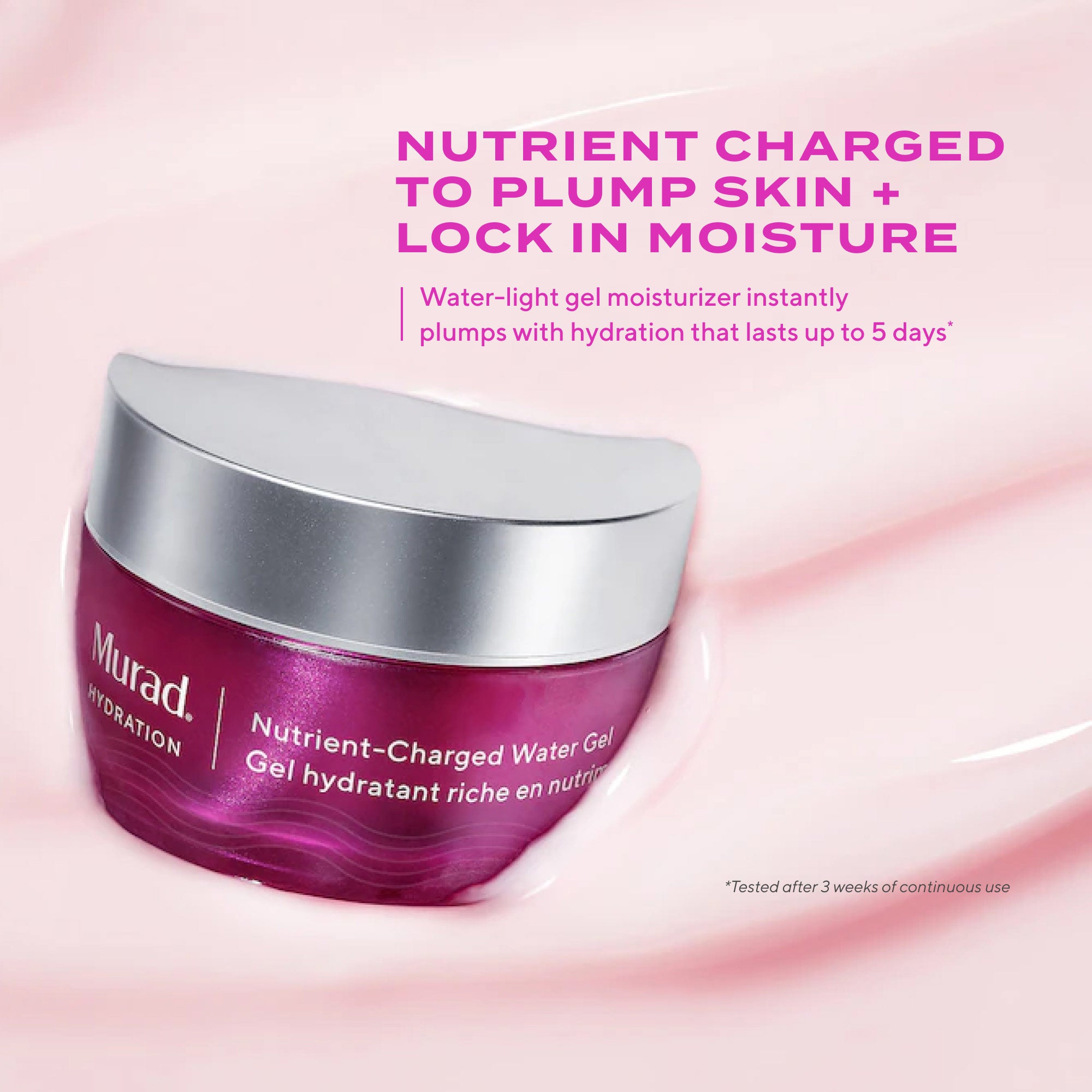 Gel d'eau chargé en nutriments 