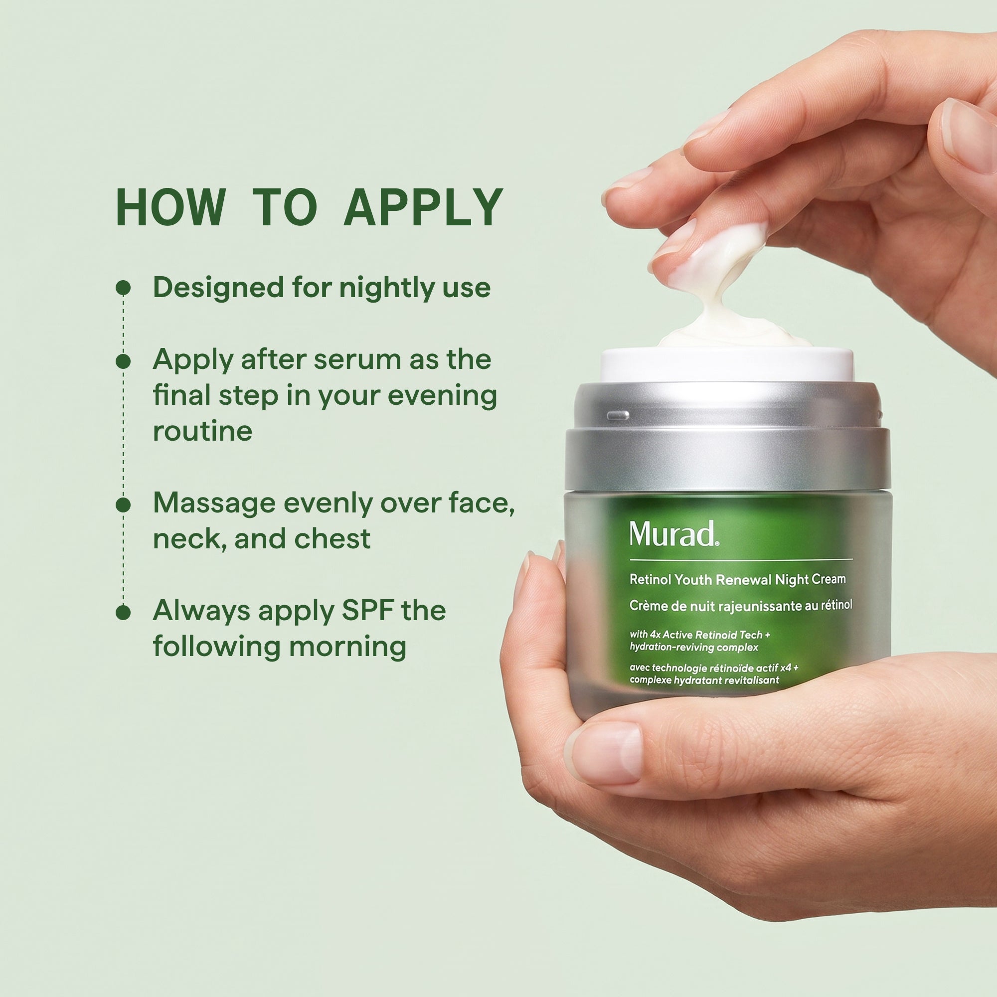 Crème de Nuit Rénovatrice Jeunesse au Rétinol